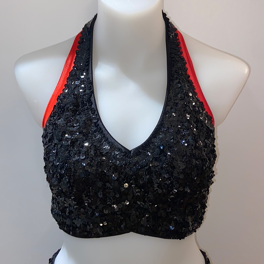 Black & Red Sequin Set - Picture 3 of 10
